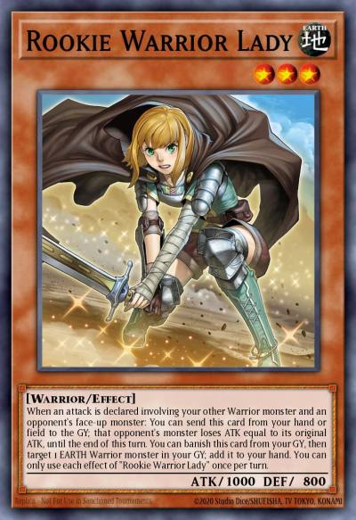 Rookie Warrior Lady Ultra Rare GFP2-EN043 Ghosts From the Past The 2nd Haunting Yugioh card