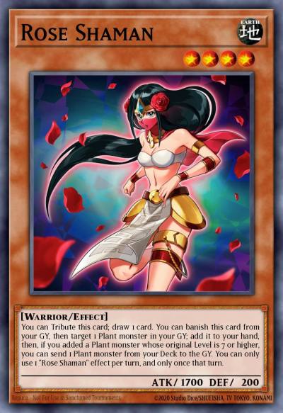 Rose Shaman Ultra Rare BLMR-EN040 Battles of Legend Monstrous Revenge Yugioh card