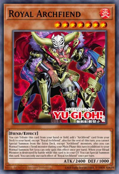 Royal Archfiend Starlight Rare BPRO-EN014 Burst Protocol Yugioh card