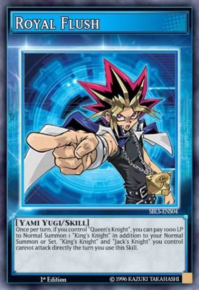 Royal Flush Super Rare SBLS-ENS04 Speed Duel Arena of Lost Souls Yugioh card