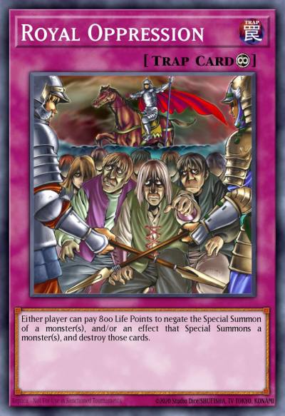 Royal Oppression Common CP08-EN013 Champion Pack Game Eight Yugioh card