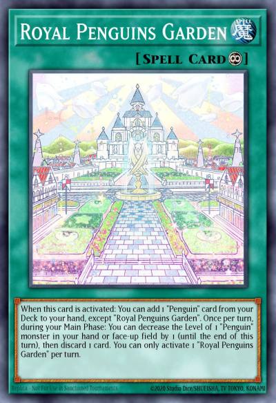 Royal Penguins Garden Common BODE-EN063 Burst of Destiny Yugioh card
