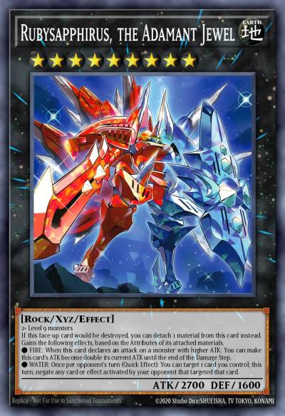 Rubysapphirus the Adamant Jewel Common MP25-EN414 2025 Mega-Pack Tin Yugioh card