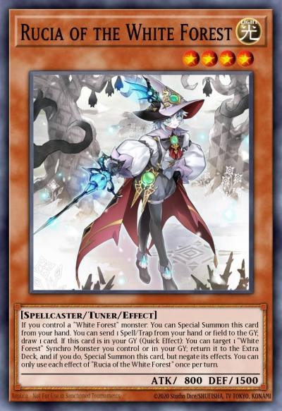 Rucia of the White Forest Ultra Rare MP25-EN215 2025 Mega-Pack Tin Yugioh card
