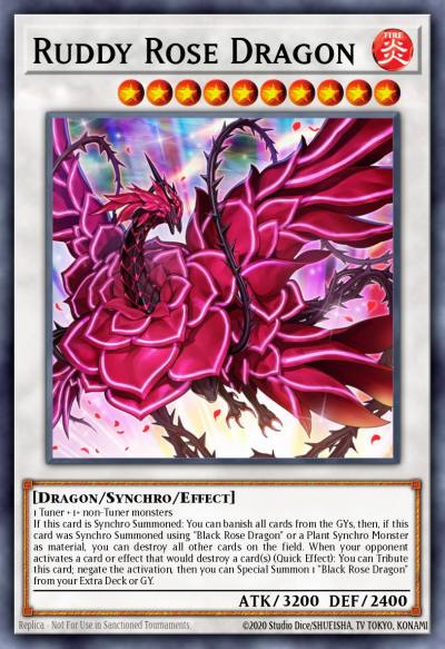 Ruddy Rose Dragon Prismatic Secret Rare MP22-EN077 2022 Tin of the Pharaohs Gods Yugioh card