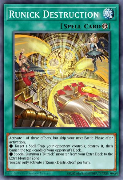 Runick Destruction Ultra Rare MP23-EN243 25th Anniversary Tin Dueling Heroes Mega Pack Yugioh card