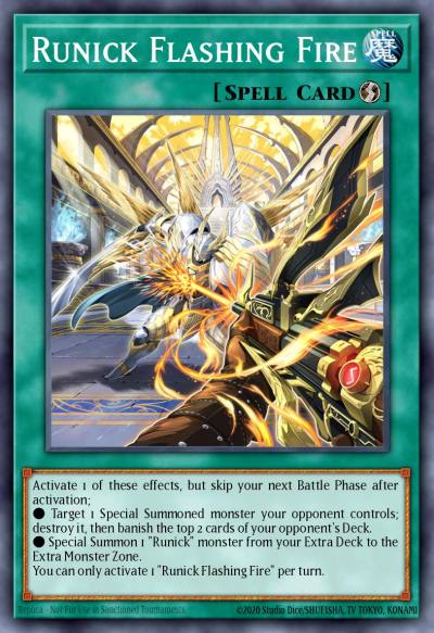 Runick Flashing Fire Ultra Rare MP23-EN242 25th Anniversary Tin Dueling Heroes Mega Pack Yugioh card
