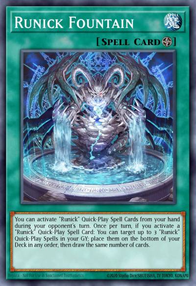 Runick Fountain Prismatic Secret Rare MP23-EN239 25th Anniversary Tin Dueling Heroes Mega Pack Yugioh card