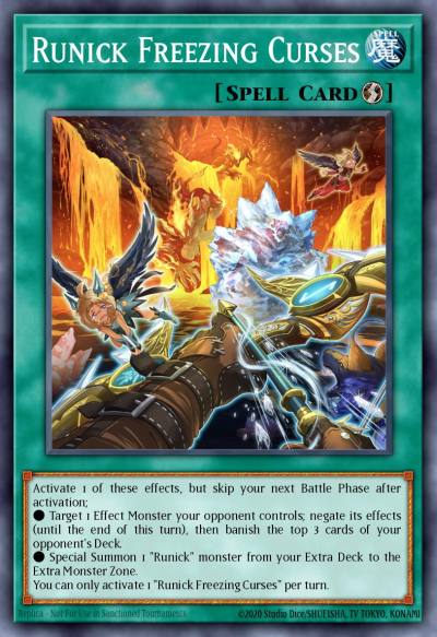 Runick Freezing Curses Ultra Rare MP23-EN245 25th Anniversary Tin Dueling Heroes Mega Pack Yugioh card