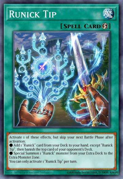 Runick Tip Prismatic Secret Rare MP23-EN241 25th Anniversary Tin Dueling Heroes Mega Pack Yugioh card