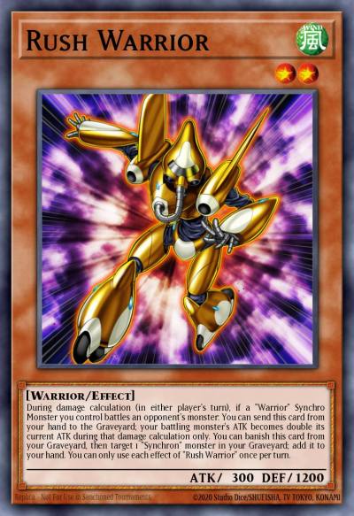 Rush Warrior Common LED8-EN050 Legendary Duelists Synchro Storm Yugioh card