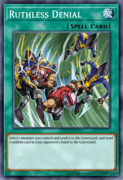 Ruthless Denial Super Rare DP04-EN024 Duelist Pack Zane Truesdale Yugioh card