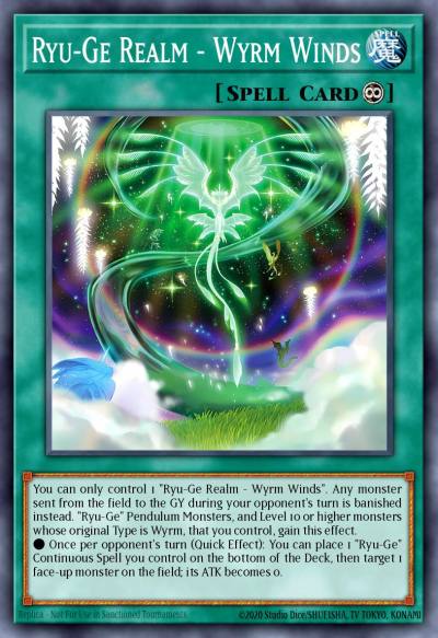 Ryu-Ge Realm - Wyrm Winds Rare CRBR-EN039 Crossover Breakers Yugioh card