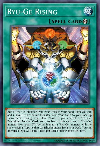 Ryu-Ge Rising Rare CRBR-EN035 Crossover Breakers Yugioh card