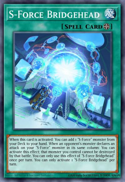 S-Force Bridgehead Ultra Rare BLGG-EN118 Battles of Legend: Glorious Gallery Yugioh card