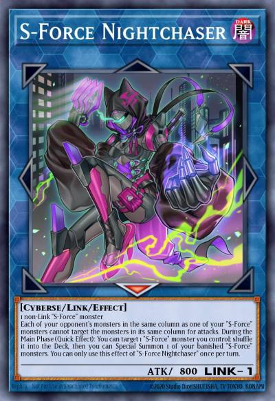 S-Force Nightchaser Super Rare CYAC-EN050 Cyberstorm Access Yugioh card