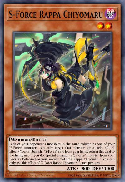 S-Force Rappa Chiyomaru Ultra Rare BLGG-EN077 Battles of Legend: Glorious Gallery Yugioh card