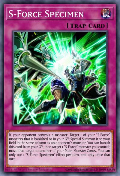 S-Force Specimen Common BLVO-EN071 Blazing Vortex Yugioh card