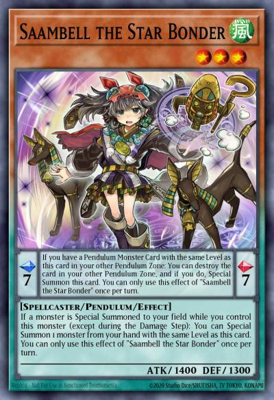 Saambell the Star Bonder Common DAMA-EN030 Dawn of Majesty Yugioh card