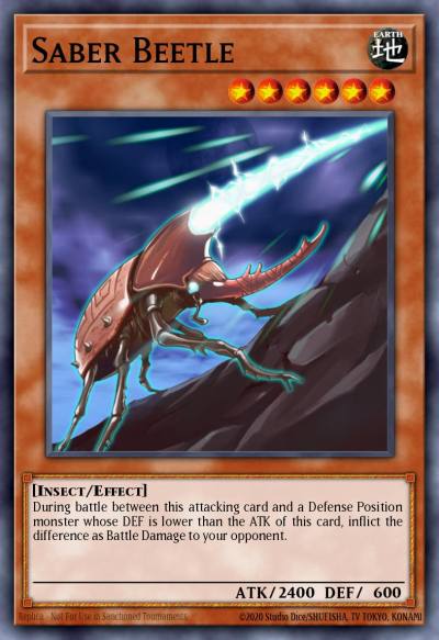 Saber Beetle Rare DR04-EN143 Dark Revelation Volume 4 Yugioh card