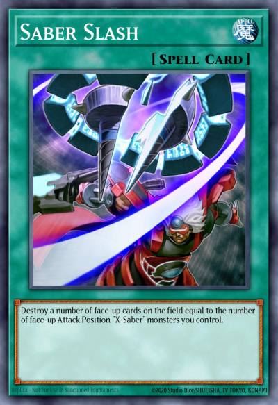 Saber Slash Super Rare ANPR-EN058 Ancient Prophecy Yugioh card