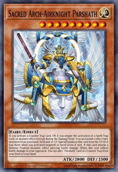 Sacred Arch-Airknight Parshath Ultra Rare SR05-EN001 Structure Deck Wave of Light Yugioh card