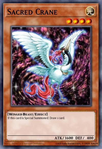 Sacred Crane Common BP03-EN010 Battle Pack 3 Monster League Yugioh card
