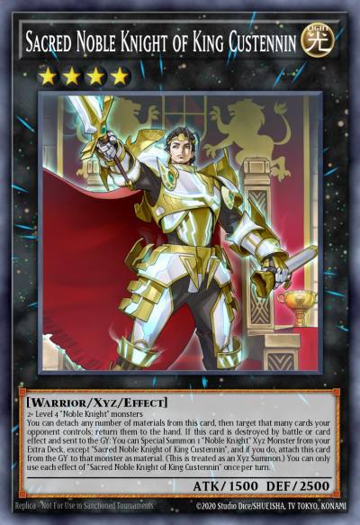Sacred Noble Knight of King Custennin Rare MP19-EN142 2019 Gold Sarcophagus Tin Mega Pack Yugioh card