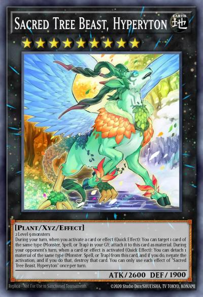 Sacred Tree Beast Hyperyton Common MP22-EN026 2022 Tin of the Pharaohs Gods Yugioh card