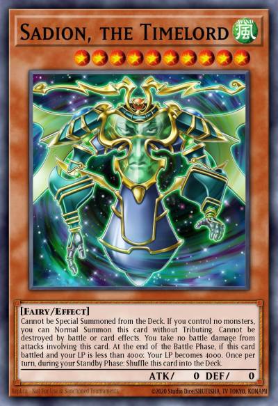 Sadion the Timelord Ultra Rare BLLR-EN033 Battles of Legend Lights Revenge Yugioh card