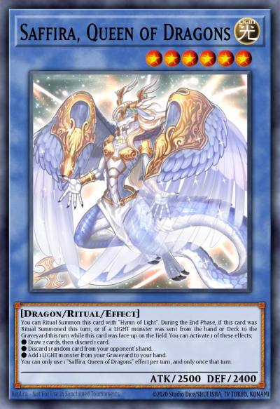 Saffira Queen of Dragons Ultra Rare MP15-EN095 2015 Mega-Tin Mega Pack Yugioh card