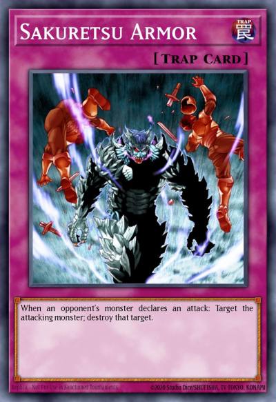 Sakuretsu Armor Super Rare CP01-EN004 Champion Pack Game One Yugioh card