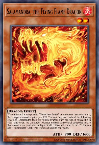Salamandra the Flying Flame Dragon Super Rare MZMI-EN002 Maze of Millennia Yugioh card