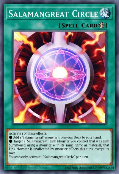Salamangreat Circle Ultra Rare BLCR-EN087 Battles of Legend Crystal Revenge Yugioh card