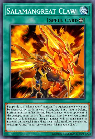 Salamangreat Claw Common SDSB-EN024 Structure Deck Soulburner Yugioh card