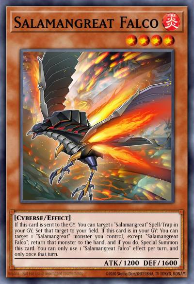 Salamangreat Falco Common MP19-EN155 2019 Gold Sarcophagus Tin Mega Pack Yugioh card