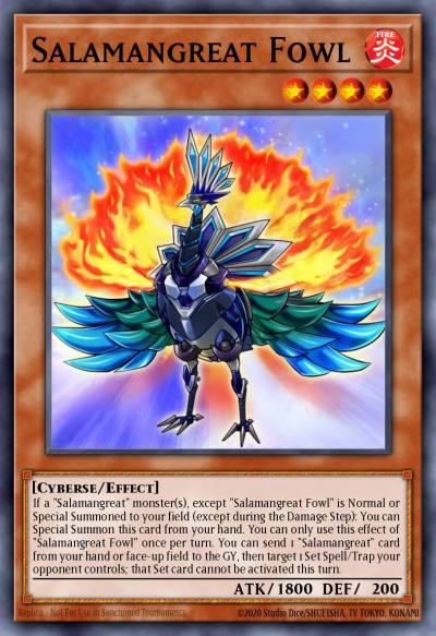 Salamangreat Fowl Ultra Rare GFTP-EN092 Ghosts From the Past Yugioh card