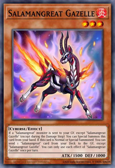 Salamangreat Gazelle Quarter Century Secret Rare MP24-EN049 25th Anniversary Tin Dueling Mirrors Yugioh card