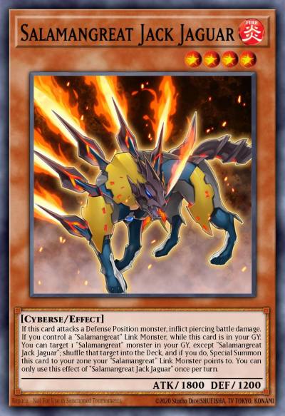 Salamangreat Jack Jaguar Common MP19-EN156 2019 Gold Sarcophagus Tin Mega Pack Yugioh card