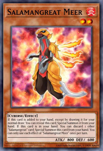 Salamangreat Meer Common MP19-EN153 2019 Gold Sarcophagus Tin Mega Pack Yugioh card