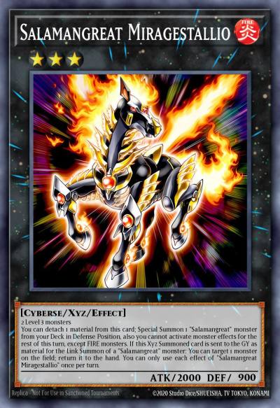Salamangreat Miragestallio Common LD10-EN010 Legendary Duelists Soulburning Volcano Yugioh card