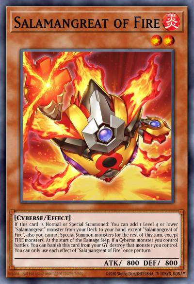 Salamangreat of Fire Prismatic Secret Rare MP25-EN144 2025 Mega-Pack Tin Yugioh card
