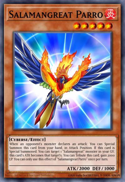 Salamangreat Parro Common MP20-EN003 2020 Tin of Lost Memories Mega Pack Yugioh card