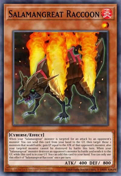 Salamangreat Raccoon Common SDSB-EN001 Structure Deck Soulburner Yugioh card