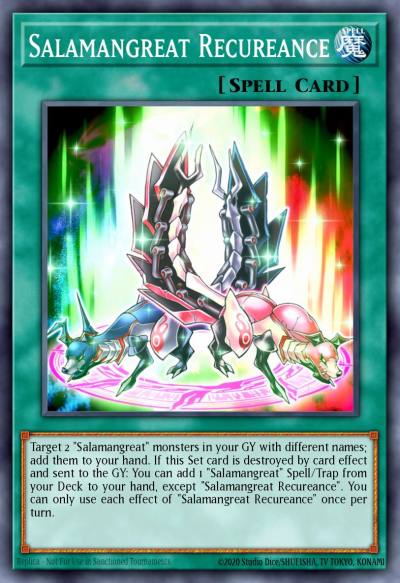 Salamangreat Recureance Common MP20-EN073 2020 Tin of Lost Memories Mega Pack Yugioh card