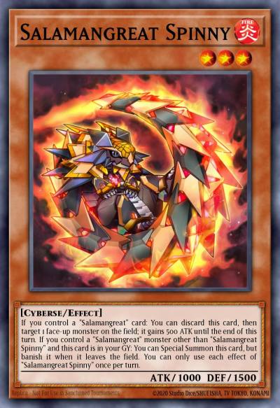 Salamangreat Spinny Common LD10-EN009 Legendary Duelists Soulburning Volcano Yugioh card