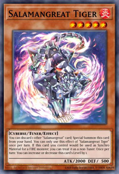 Salamangreat Tiger Ultra Rare LD10-EN003 Legendary Duelists Soulburning Volcano Yugioh card