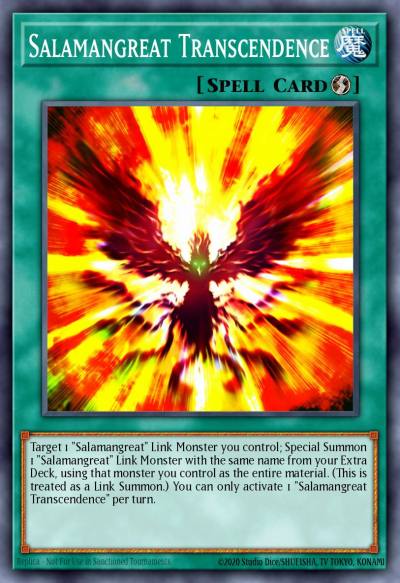 Salamangreat Transcendence Common MP20-EN180 2020 Tin of Lost Memories Mega Pack Yugioh card