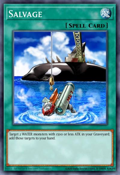 Salvage Common DR2-EN097 Dark Revelation Volume 2 Yugioh card