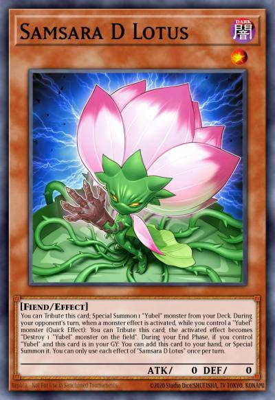 Samsara D Lotus Ultra Rare MP25-EN152 2025 Mega-Pack Tin Yugioh card